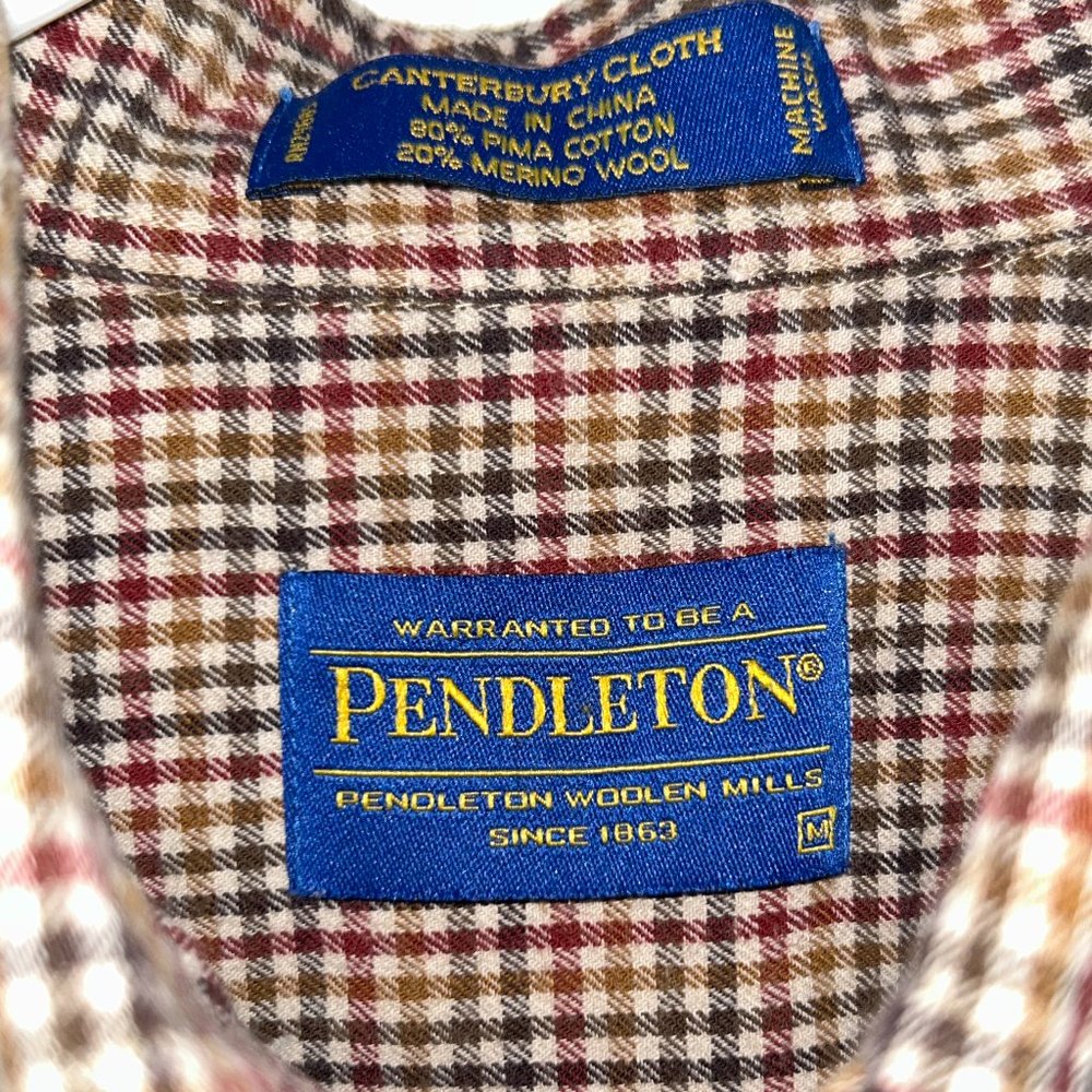 Pendleton Canterbury Cloth Check Button Down Shir… - image 2